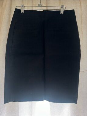 J Crew Size 0 Classic Black Women's Pencil Skirt